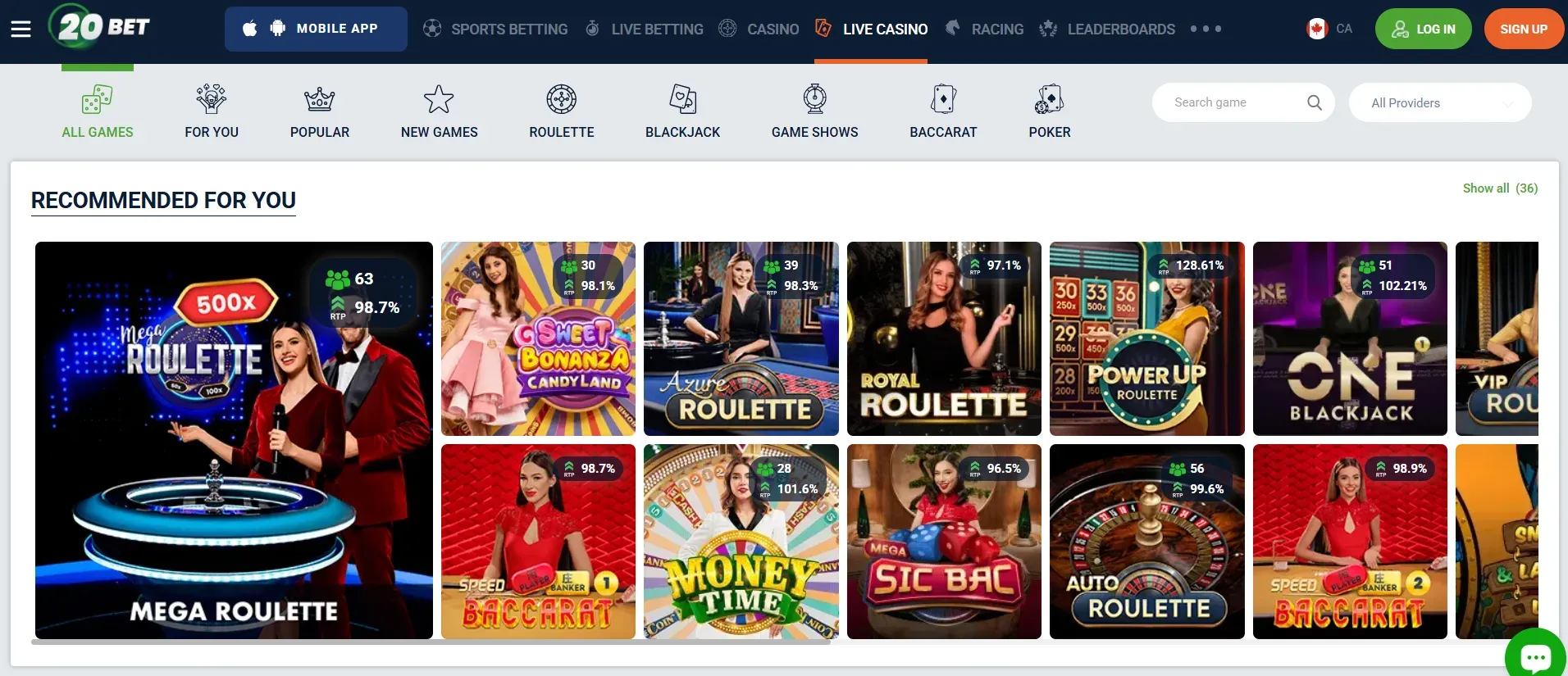 20bet Casino